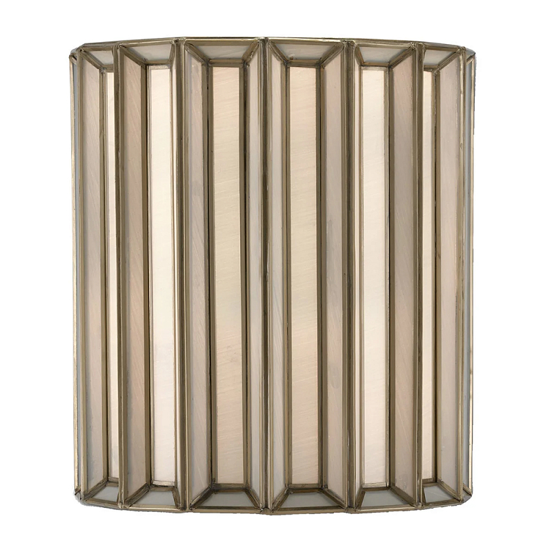 Бра настенное с фактурным каркасом Soft Glow Lamps Молочный Латунь в Ростове-на-Дону | Loft Concept 