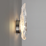 Бра с рельефным волнообразным стеклянным плафоном и вставкой из мрамора Liquid Stone варинант исполнения - 7 | Loft Concept в Ростове-на-Дону