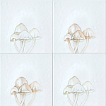 Плитка с узором Поганки варинант исполнения - 1 | Loft Concept в Ростове-на-Дону