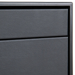 Комод из металла и кожи Guarin Chest of Drawers варинант исполнения - 4 | Loft Concept в Ростове-на-Дону
