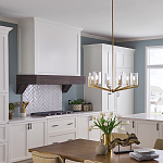 Люстра с 6-ю прозрачными цилиндрическими плафонами Kichler варинант исполнения - 6 | Loft Concept в Ростове-на-Дону