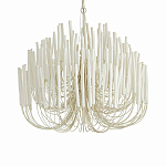 Люстра белая с несколькими ярусами деревянных палочек Bright Wooden Chandelier варинант исполнения - 1 | Loft Concept в Ростове-на-Дону