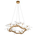 Люстра подвесная с прозрачными стеклянными птичками на ветвях Диаметр 100 см Serip Voa варинант исполнения - 4 | Loft Concept в Ростове-на-Дону