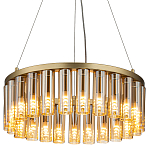 Люстра со стеклянными цилиндрическими плафонами Luminous Cylinders Amber Round варинант исполнения - 1 | Loft Concept в Ростове-на-Дону