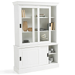 Витрина с раздвижными дверцами Wells Glass Showcase White варинант исполнения - 4 | Loft Concept в Ростове-на-Дону