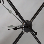 Часы настенные зеркальные с чёрным металлическим циферблатом Mirror Tower Clock варинант исполнения - 3 | Loft Concept в Ростове-на-Дону