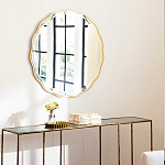 Золотое настенное зеркало Yvon Mirror варинант исполнения - 3 | Loft Concept в Ростове-на-Дону