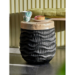 Приставной столик с фактурой под натуральное дерево Immortality варинант исполнения - 5 | Loft Concept в Ростове-на-Дону