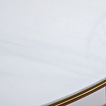 Консоль приставная полукруглая на основании золотого цвета Interior Accent варинант исполнения - 3 | Loft Concept в Ростове-на-Дону