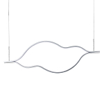 Подвесной светильник волнообразный изогнутый на двух тросах 123 см Spiral Lighting варинант исполнения - 1 | Loft Concept в Ростове-на-Дону