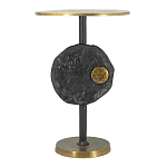 Столик приставной с абстрактным основанием и акцентом в виде золотистого диска Heavenly Space варинант исполнения - 1 | Loft Concept в Ростове-на-Дону