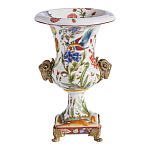 Ваза из фарфора с бронзовыми Овнами Bronze Aries варинант исполнения - 2 | Loft Concept в Ростове-на-Дону