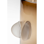 Ваза коричневая Forma Mare со стеклянными вставками варинант исполнения - 3 | Loft Concept в Ростове-на-Дону