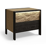 Тумба 2 ящика с подсветкой на рельефном фасаде Warm Industrial варинант исполнения - 3 | Loft Concept в Ростове-на-Дону