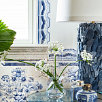 Обои ручная роспись Porto by Alessandra Branca Original colourway on dyed paper варинант исполнения - 3 | Loft Concept в Ростове-на-Дону