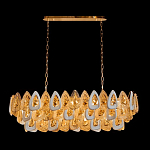 Люстра овальная с многослойными белыми и прозрачными подвесками Character Chandelier варинант исполнения - 1 | Loft Concept в Ростове-на-Дону