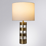 Настольная лампа с цилиндрическим основанием и белым абажуром Crystal Harmony  варинант исполнения - 1 | Loft Concept в Ростове-на-Дону