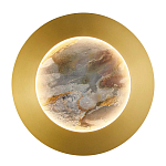 Бра в форме диска цвета латунь Brass Borders варинант исполнения - 1 | Loft Concept в Ростове-на-Дону