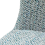 Дизайнерское мягкое кресло без подлокотников в голубой пестрой обивке Roux Armchair варинант исполнения - 6 | Loft Concept в Ростове-на-Дону