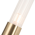 Бра с вытянутым рифленым стеклянным плафоном цилиндрической формы Trumpet tube варинант исполнения - 3 | Loft Concept в Ростове-на-Дону