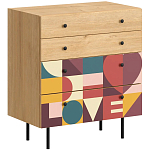 Комод с принтом на ящиках Elise Chest of Drawers варинант исполнения - 7 | Loft Concept в Ростове-на-Дону