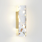 Бра с цилиндрическим белым бетонным плафоном Terrazzo Light варинант исполнения - 1 | Loft Concept в Ростове-на-Дону