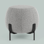Пуф в ткани букле серого цвета Pikelet варинант исполнения - 2 | Loft Concept в Ростове-на-Дону
