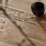 Дизайнерский журнальный стол квадратный с черным трапециевидным основанием Wokab варинант исполнения - 4 | Loft Concept в Ростове-на-Дону