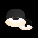 Потолочный светильник с 2-мя цилиндрическими абажурами серого и черного цвета Urban Dome варинант исполнения - 6 | Loft Concept в Ростове-на-Дону