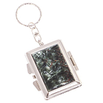 Зеркало брелок складное двухстороннее из натурального камня Серафинит Stone Mirrors варинант исполнения - 1 | Loft Concept в Ростове-на-Дону