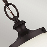 Подвесной светильник с белым стеклянным плафоном в форме шара на цепи Feiss варинант исполнения - 4 | Loft Concept в Ростове-на-Дону