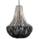 Люстра каплевидной формы украшенная круглыми бусинами Gradient Chandelier Black White варинант исполнения - 2 | Loft Concept в Ростове-на-Дону