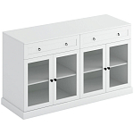 Широкая тумба с ящиками и стеклянными дверцами Percent Glass Cabinet варинант исполнения - 1 | Loft Concept в Ростове-на-Дону