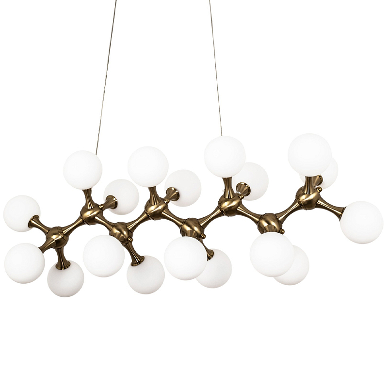        Pearls Suspension Linear Brass Chandelier      -- | Loft Concept 