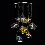 Люстра каскадная с 9-ю разноцветными стеклянными плафонами Kaleido варинант исполнения - 3 | Loft Concept в Ростове-на-Дону