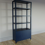 Стеллаж со стеклянными полками Elsa Dreams Blue варинант исполнения - 7 | Loft Concept в Ростове-на-Дону