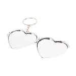 Зеркало брелок складное двухстороннее в форме сердца из натурального камня Малахит Stone Mirrors варинант исполнения - 3 | Loft Concept в Ростове-на-Дону