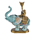 Подсвечник в виде слона из фарфора с бронзовыми элементами Elephant in the Garden of Eden варинант исполнения - 1 | Loft Concept в Ростове-на-Дону