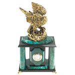 Часы настольные из натурального камня с декором в виде орла Eagle Stone Clock варинант исполнения - 5 | Loft Concept в Ростове-на-Дону