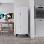 Комод белый с 4-мя дверцами на металлических ножках SPARK MULTIPURPOSE CABINET WHITE варинант исполнения - 10 | Loft Concept в Ростове-на-Дону