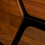 Высокий комод с узором из шпона на фасаде Sahara варинант исполнения - 5 | Loft Concept в Ростове-на-Дону