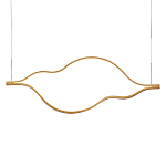 Подвесной светильник волнообразный изогнутый на двух тросах 103 см Spiral Lighting варинант исполнения - 1 | Loft Concept в Ростове-на-Дону