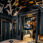 Обои ручная роспись в стиле Арт-деко Symphony Original colourway on Flint silk dupion варинант исполнения - 4 | Loft Concept в Ростове-на-Дону