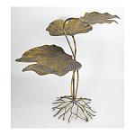 Столик приставной с тремя столешницами Тропические листья Tropical Forest gold варинант исполнения - 3 | Loft Concept в Ростове-на-Дону