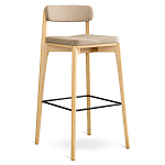 Барный стул из массива ясеня Elegant Ash Shape варинант исполнения - 3 | Loft Concept в Ростове-на-Дону