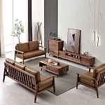 Тумба под телевизориз массива дерева TV Stand made of Walnut Wood варинант исполнения - 4 | Loft Concept в Ростове-на-Дону