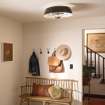 Подвесной светильник с конусовидным металлическим абажуром черного цвета Kichler варинант исполнения - 19 | Loft Concept в Ростове-на-Дону