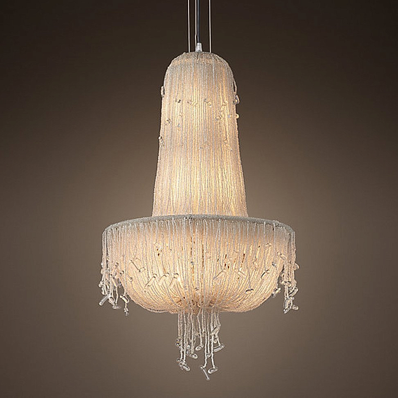  RH 1930S FRENCH CRYSTAL BEADED Chandelier     -- | Loft Concept 