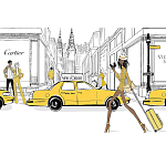 Megan Hess. New york: through a fashion eye варинант исполнения - 2 | Loft Concept в Ростове-на-Дону