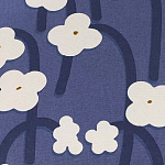 Подушка декоративная синяя с цветочным принтом Blossom Essence Emily варинант исполнения - 3 | Loft Concept в Ростове-на-Дону